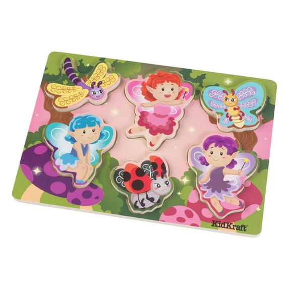KidKraft Chunky Piece Fairies Wooden Puzzle