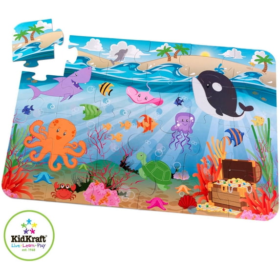 KidKraft Floor Puzzle Underwater Friends
