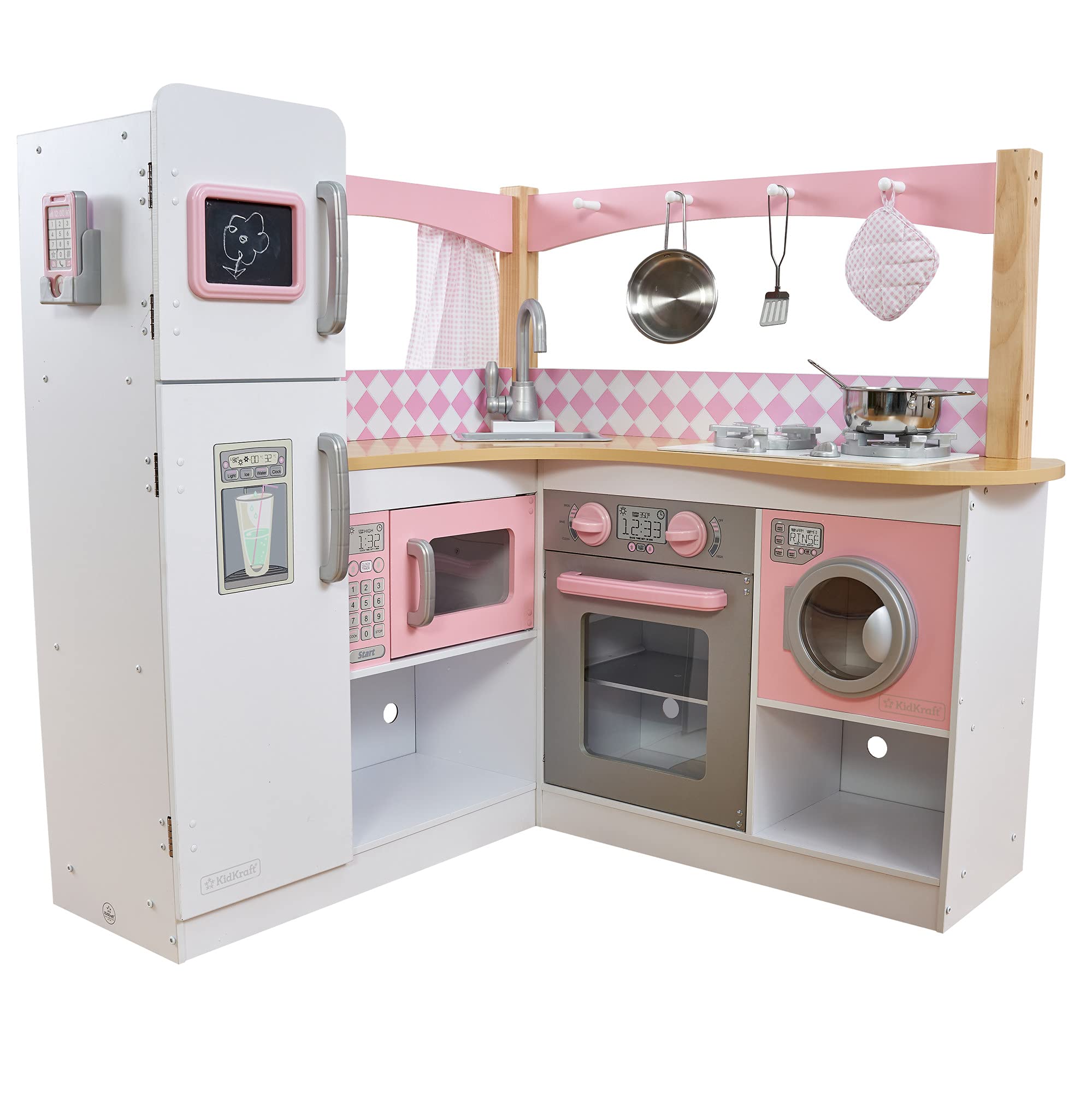 KidKraft Grand Gourmet Corner Play Kitchen with 5 Accessories - image 1 of 7