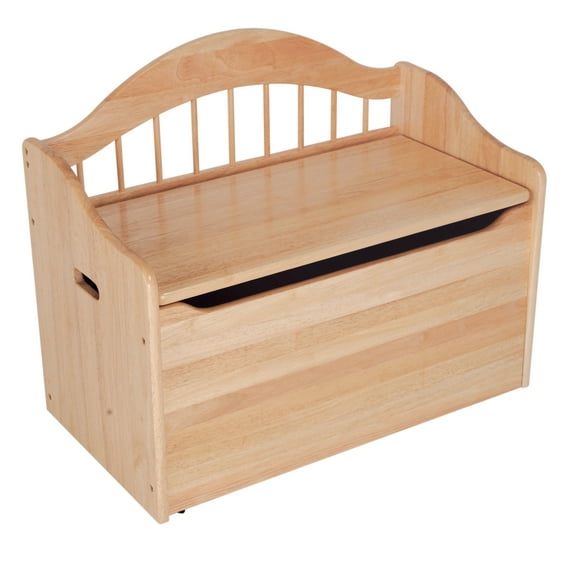 KidKraft KidKraft Limited Edition Wooden Toy Box and Bench with Handles and Safety Hinges - Natural