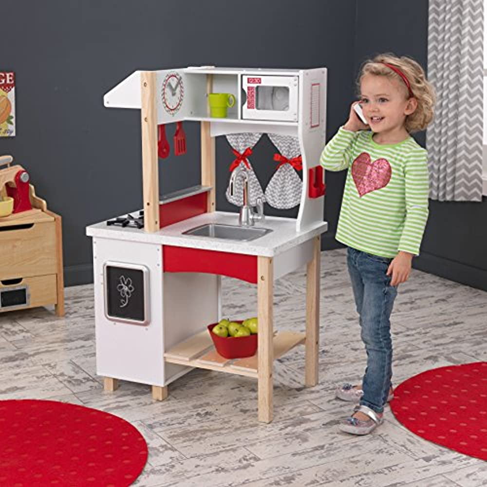 その他 MODERN KITCHEN CHILDREN PLAY HOUSE KidKraft Modern Island Play Kitchen - 53330 - Walmart.com