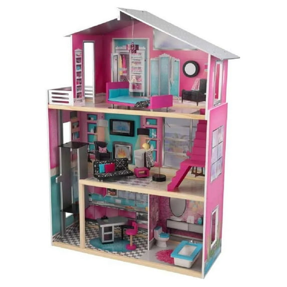 KidKraft Modern Luxury Dollhouse, 12 Pieces