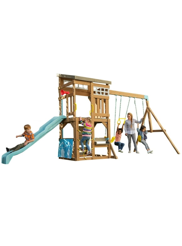 Wooden Swing Sets in Swing Sets