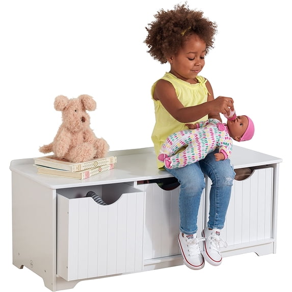 KidKraft Nantucket Storage Bench - White
