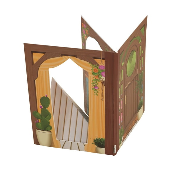 KidKraft On-the-Go Collapsible Storybook, Play Rooms for Dolls