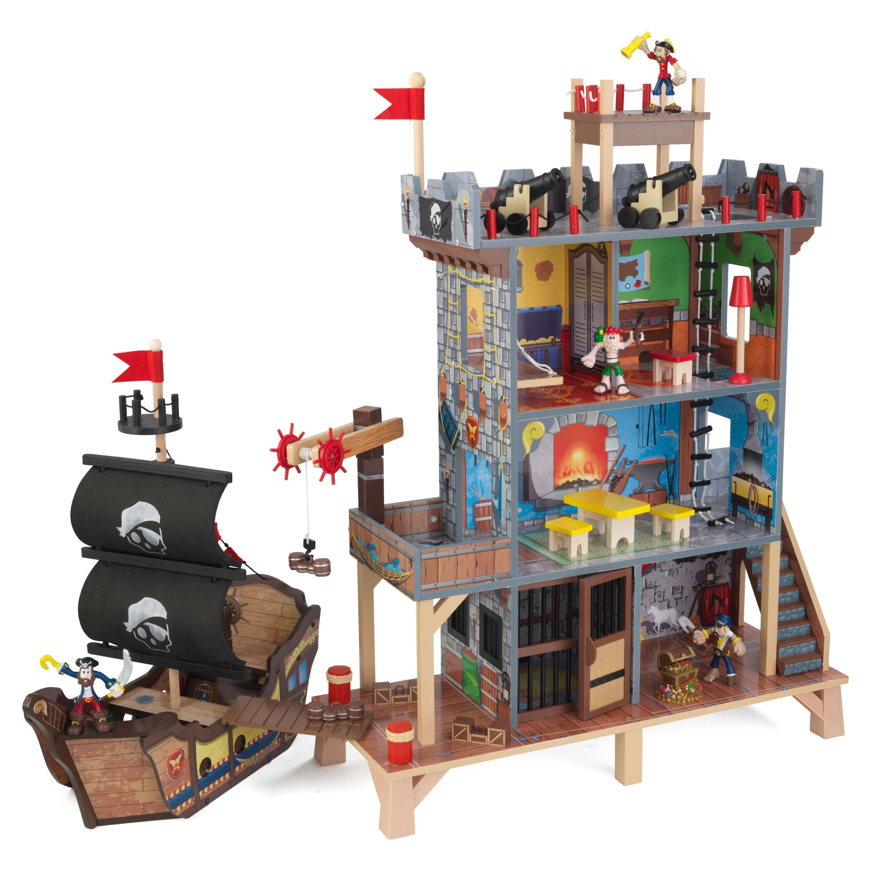  Mozlly Pirate Ship Toy Play Set with Lights and Sound