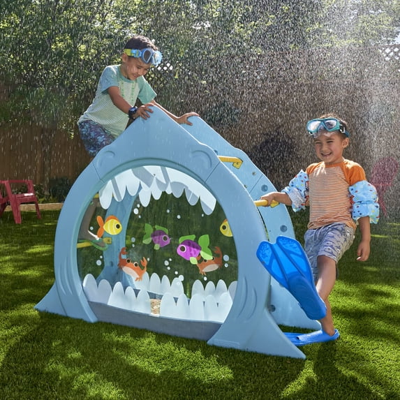 KidKraft Shark Escape Arched Outdoor Toddler Play Climber