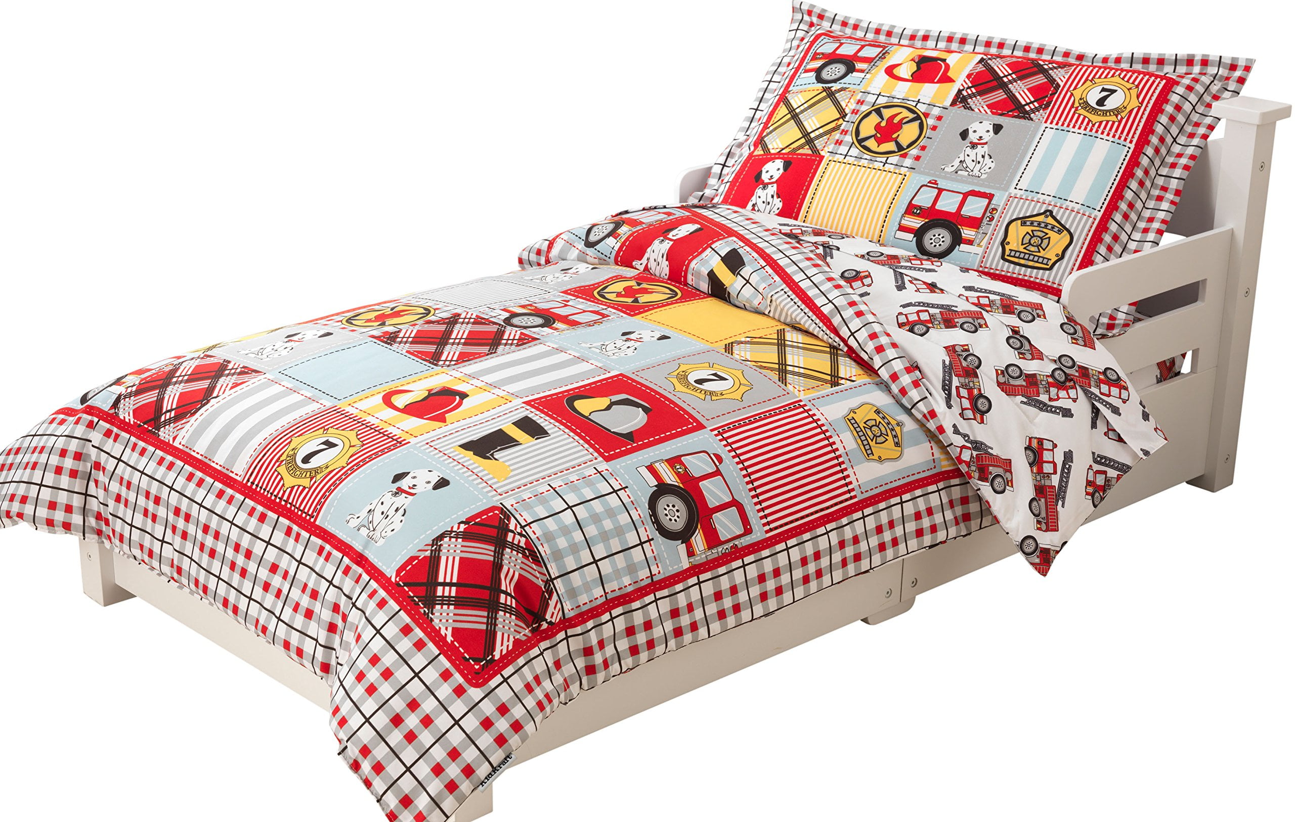 KidKraft Toddler Fire Truck Bedding