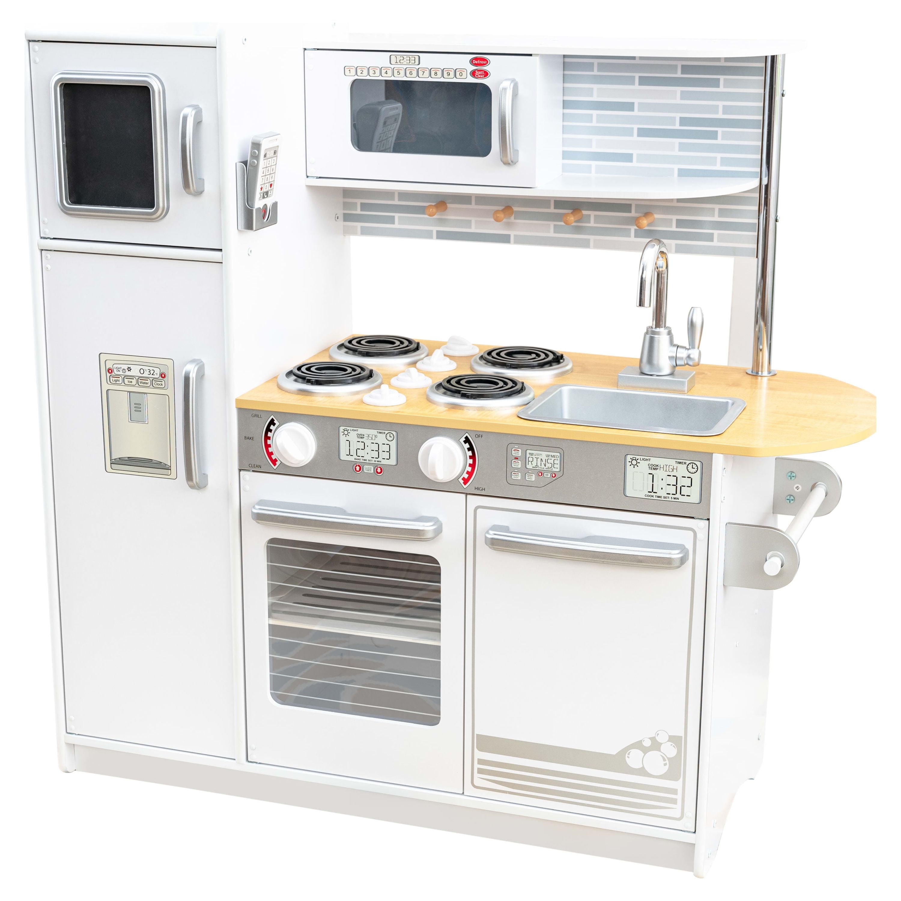 KidKraft Uptown Wooden Play Kitchen for Kids White