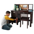 thumbnail image 1 of KidKraft Wooden Children's Study Desk with Chair, Espresso, For Ages 5+, 1 of 10