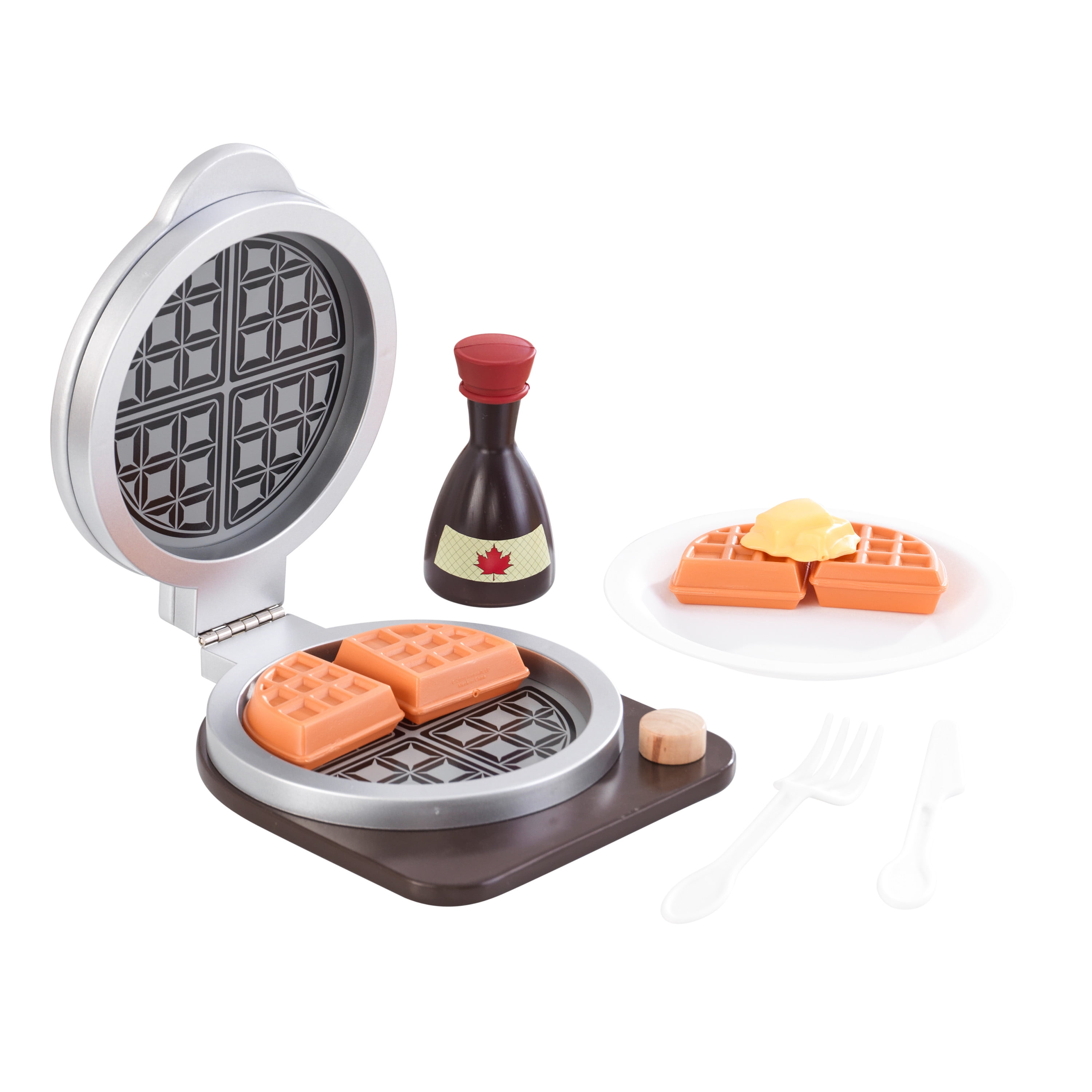 Wooden Food Kitchen Toys Kitchen Accessories Hands on Ability Preschool  Learning Toys for Kids 4 5 6 Waffle Maker 