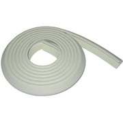 KidKusion Foam Rubber Edge Guard for Table, Desk, Cabinet, 12 ft Long, 1 CT, White, Toddler