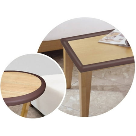 KidKusion Foam Rubber Edge Guard for Tables, Furniture, Toddlers, 12 ft Long, 1 CT, Brown