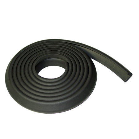 KidKusion Foam Rubber Edge Guard for Tables, Furniture, Toddlers, 6 ft Long, 1 CT, Black