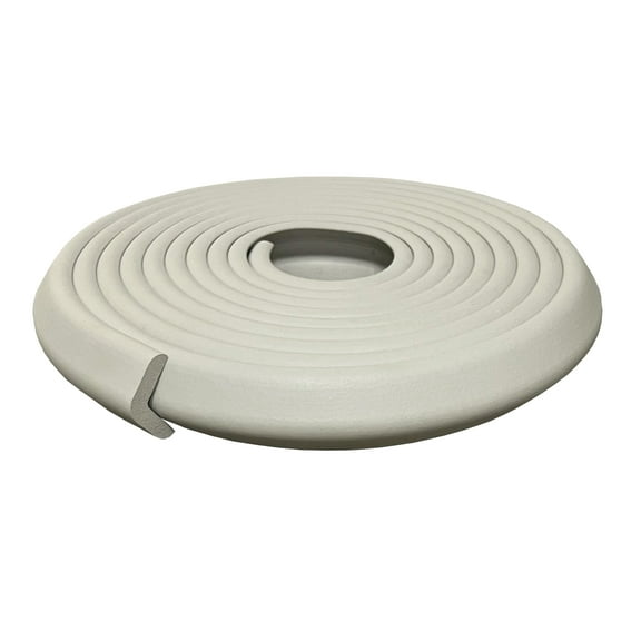 KidKusion Foam Rubber Edge Guard for Tables, Furniture, Toddlers, 6 ft Long, 1 CT, Gray