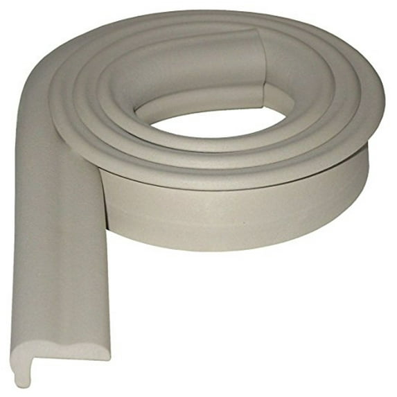 KidKusion Foam Rubber Jumbo Edge Guard for Tables, Desks, Fireplaces, 1 CT, 6 ft, Taupe, Toddler