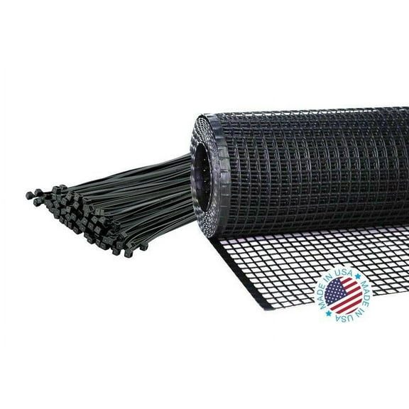 KidKusion Heavy Duty Deck Guard for Banister, Deck Railings, Safety Barrier, 16 ft, Black