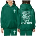 thumbnail image 1 of KidS Trust in the Lord Hoodies Long Sleeve Cute Graphic Hoodies Oversize Pullover Jogging Pants 2 Pcs Winter Clothes Teen Girl Trendy Clothes 4-5 Years Cute&nbsp;Boys Girls&nbsp;Clothing, 1 of 6