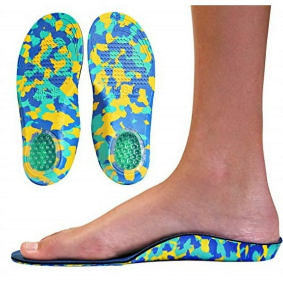 KidSole Camo Comfort - Moderate Arch Support Insole for Active Kids - Toddler Size 9-12