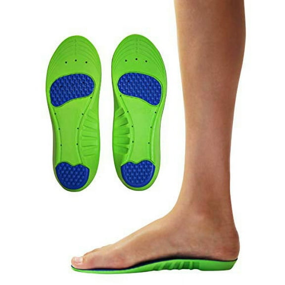 KidSole Memory Foam Sport Plus + Children's Athletic Memory Foam Insoles for Arch Support and Comfort for Active Children: with Extra Memory Foam Top Layer. ((24 cm) Kids Size 3-6)