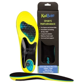 KidSole Low Arch Support Insoles for Kids – All-Day Comfort for Tired or Achy Feet Feet, 1 Pair (2 Insoles), For Everyday Wear, Low Arch Support, Lightweight Breathable Cushioning, Flexible Fit, Fits