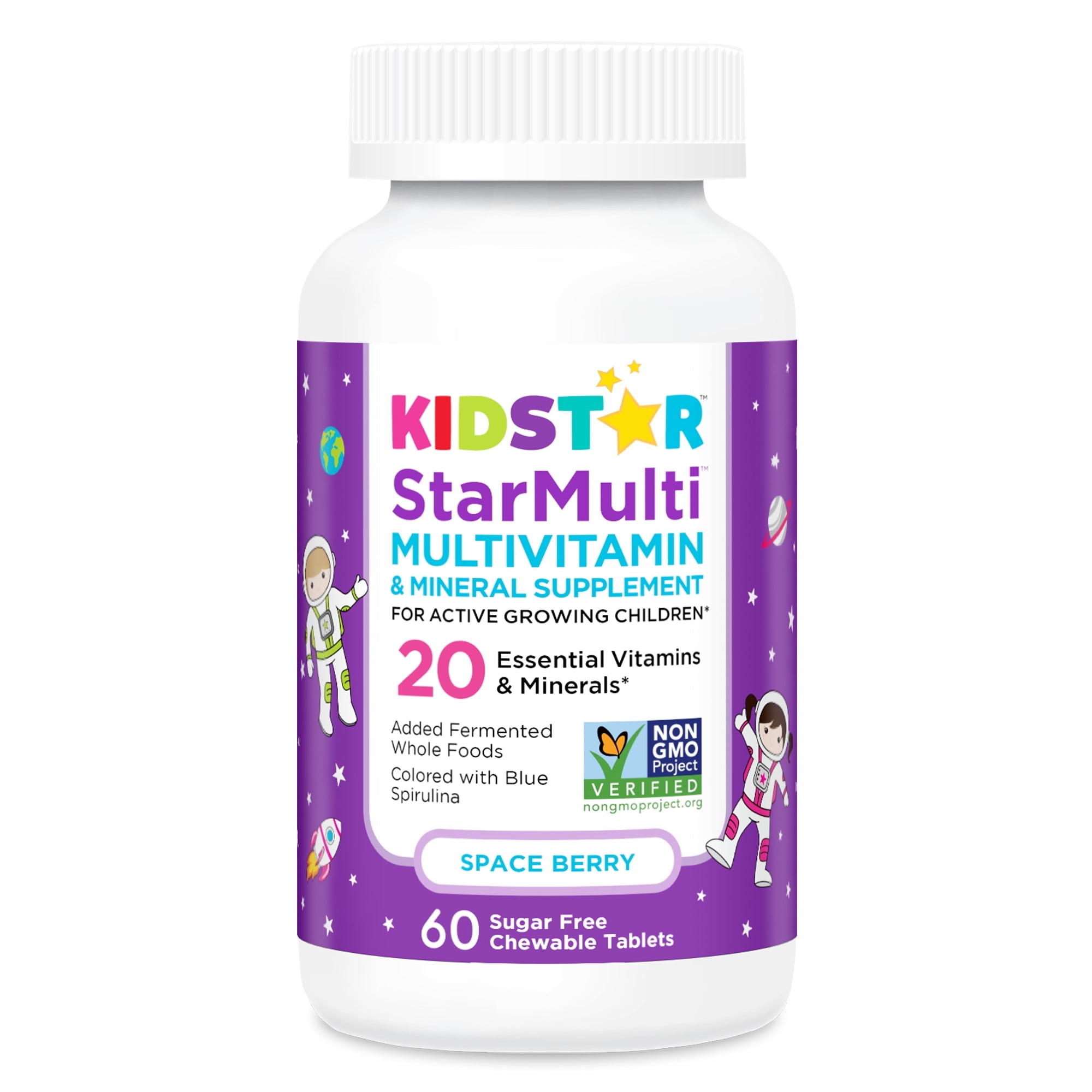 KidStar Nutrients StarMulti Chewable Multivitamin, Space Berry Flavor
