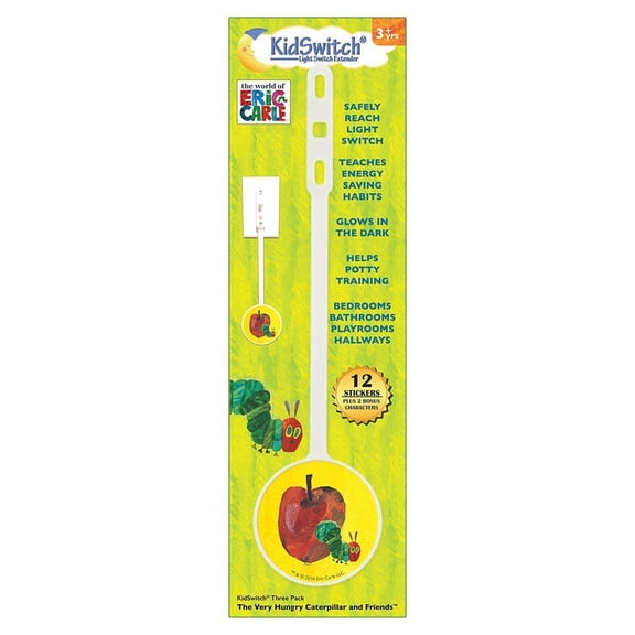 KidSwitch Light Switch Extender 3 Pack - The World of Eric Carle Edition