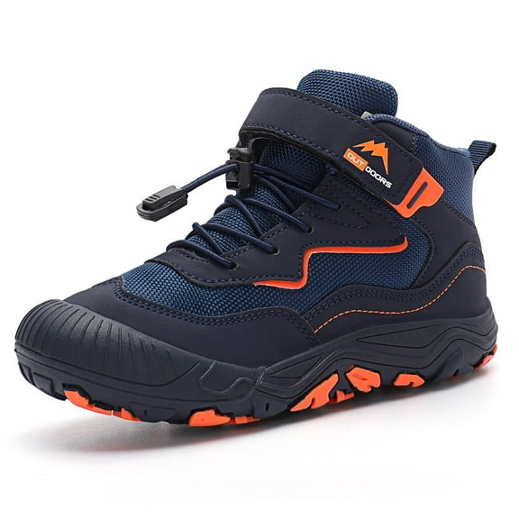 Kidagic Boys Girls Hiking Boots Kids Anti Collision Barefoot Shoes Non- Sneakers Outdoor Trekking Walking Climbing Running