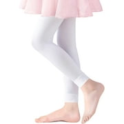 KIDAGIC Girls Footless Ballet Tights Girl Dance Tights Little Girls School Footless Gymnastics Leggings Kids Pantyhose Stockings