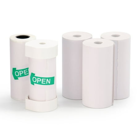 Kidamento - Instant Print Camera Thermal Print Refill Set - 3 paper rolls and 2 sticker rolls