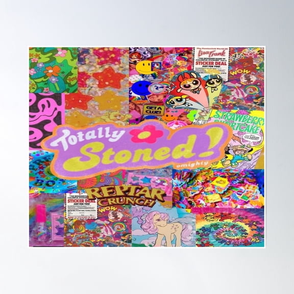 Kidcore Collage Poster Wall Art, Modern Wall Decor, 8x12 UNFRAMED