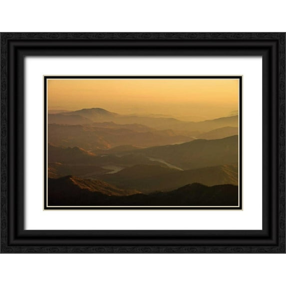 Kidd, Brian 32x23 Black Ornate Wood Framed with Double Matting Museum Art Print Titled - Kern Valley I