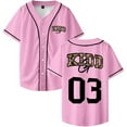 thumbnail image 1 of Kidd G Merch Baseball Jacket V-neck Short-sleeved Button-down Shirt Unisex Outdoor Casual T-shirt, 1 of 2