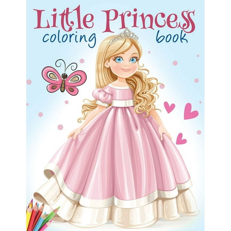 Amazing Princess Coloring Book For Girls Ages 4 - 8: 50 Adorable & Diverse  Princess Coloring Book Pages For Kids Ages 4 - 8 (Engaging Activity Books