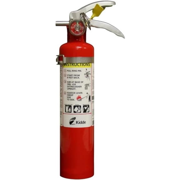 Kidde 408-21033503 2.6 lbs Pro Plus Rechargeable Fire Extinguisher with Metal Strap Bracket