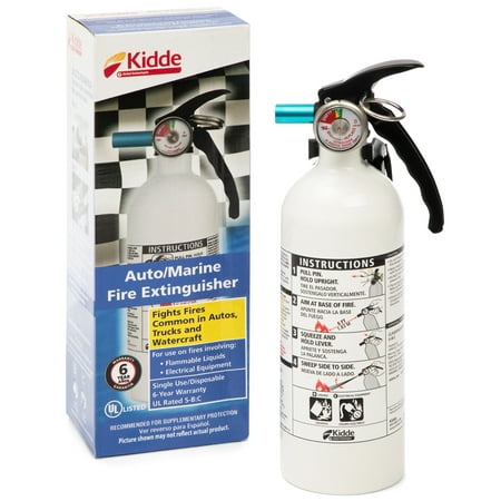 Kidde 5-B:C 3-lb Disposable Marine Dry Chemical Fire Extinguisher, Class BC