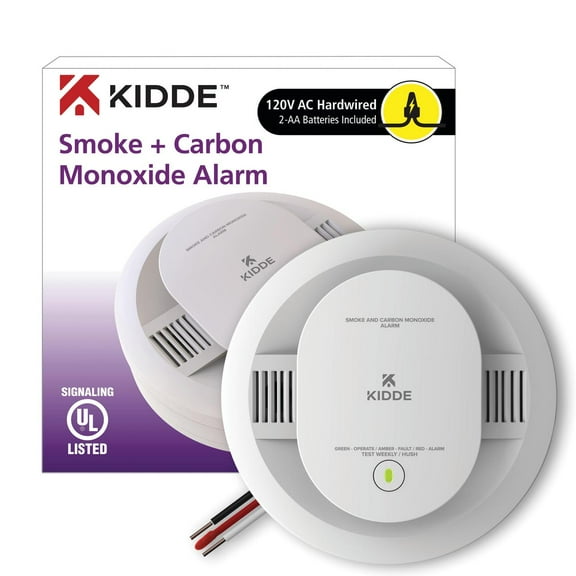 Kidde Combination Photoelectric Smoke & Carbon Monoxide Alarm with Hardwire Interconnect | 900-CUAR