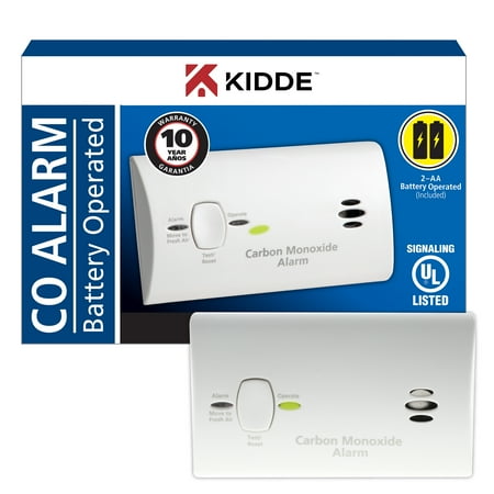 Kidde Carbon Monoxide Alarm – Battery Powered Safety Detector, Model 9CO5-LP3
