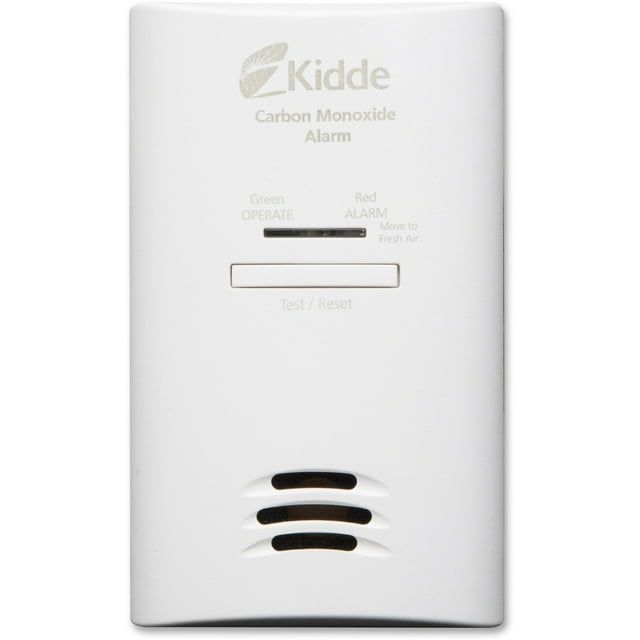 Kidde AC PlugIn Carbon Monoxide Detector with Battery Backup, CO Alarm with LED Light