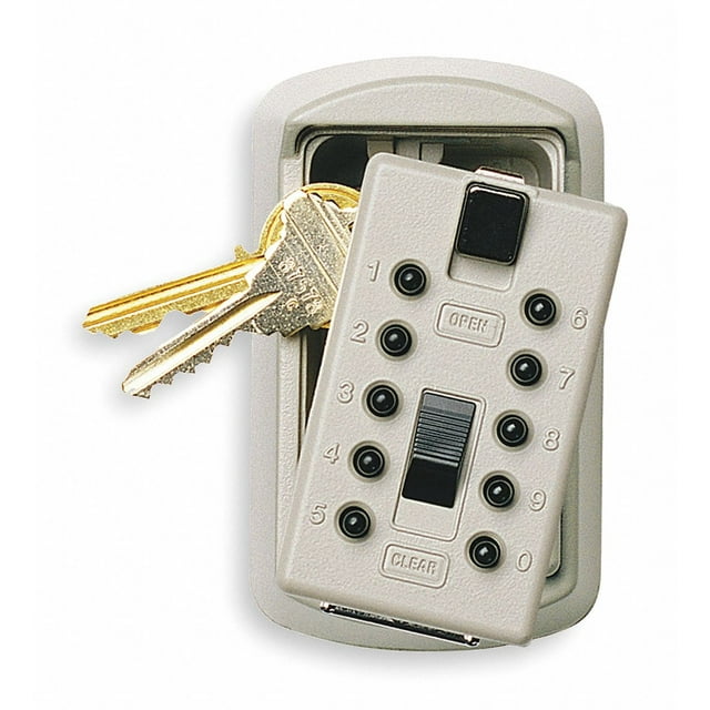 Kidde AccessPoint 00141 Push Button Combination Mountable Key Lock Box, 2-Key, Clay