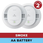 Kidde Battery-Operated Photoelectric Smoke Detector Alarm, 5-inch, Batteries Included, 2 Pack