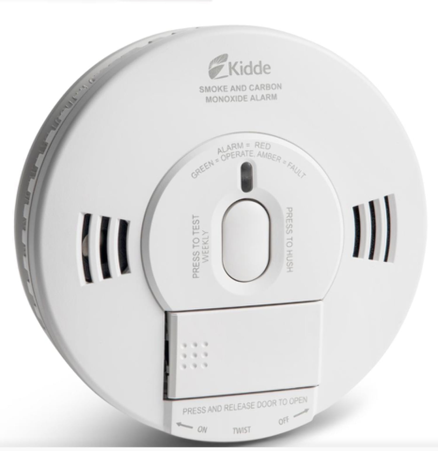 Kidde Battery Operated Smoke & Carbon Monoxide Detector with LED Light & Voice Alert