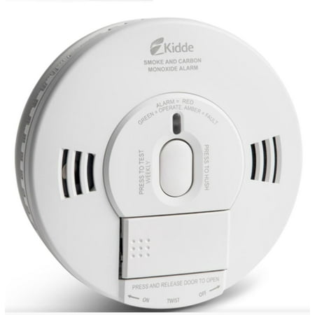 Kidde Battery Operated Smoke & Carbon Monoxide Detector with LED Light & Voice Alert