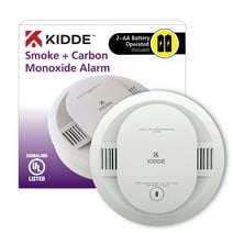 Kidde Battery Operated Smoke & Carbon Monoxide Detector with LED warning indicators & Test-Hush Button