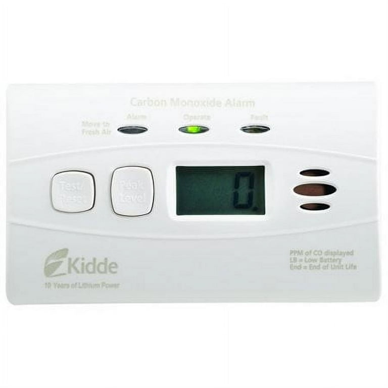 10-Year Worry Free Lithium Battery Carbon Monoxide Detector with Digital Display 10-Year Worry Free Lithium Battery Carbon Monoxide Detector with Digital Display