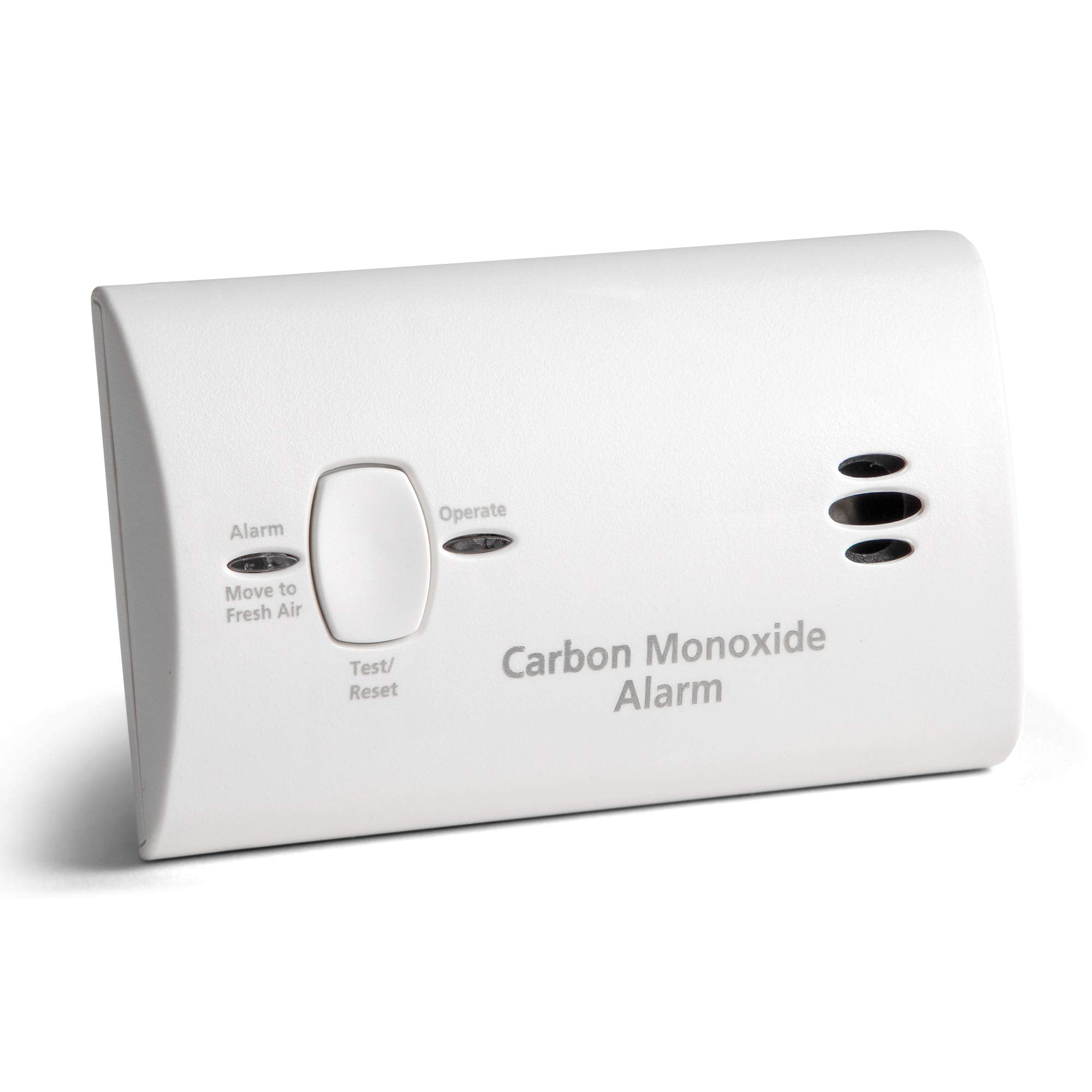 Kidde Carbon Monoxide Detector, Battery Powered CO Alarm with LEDs, TestReset Button, Low