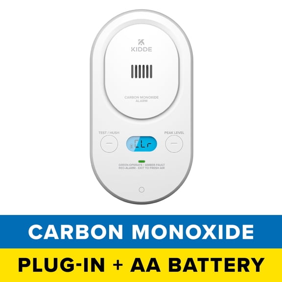 Kidde Carbon Monoxide Detector, Plug-In with AA Battery Backup, Rotating Plug, 85 dB Alarm, COPD