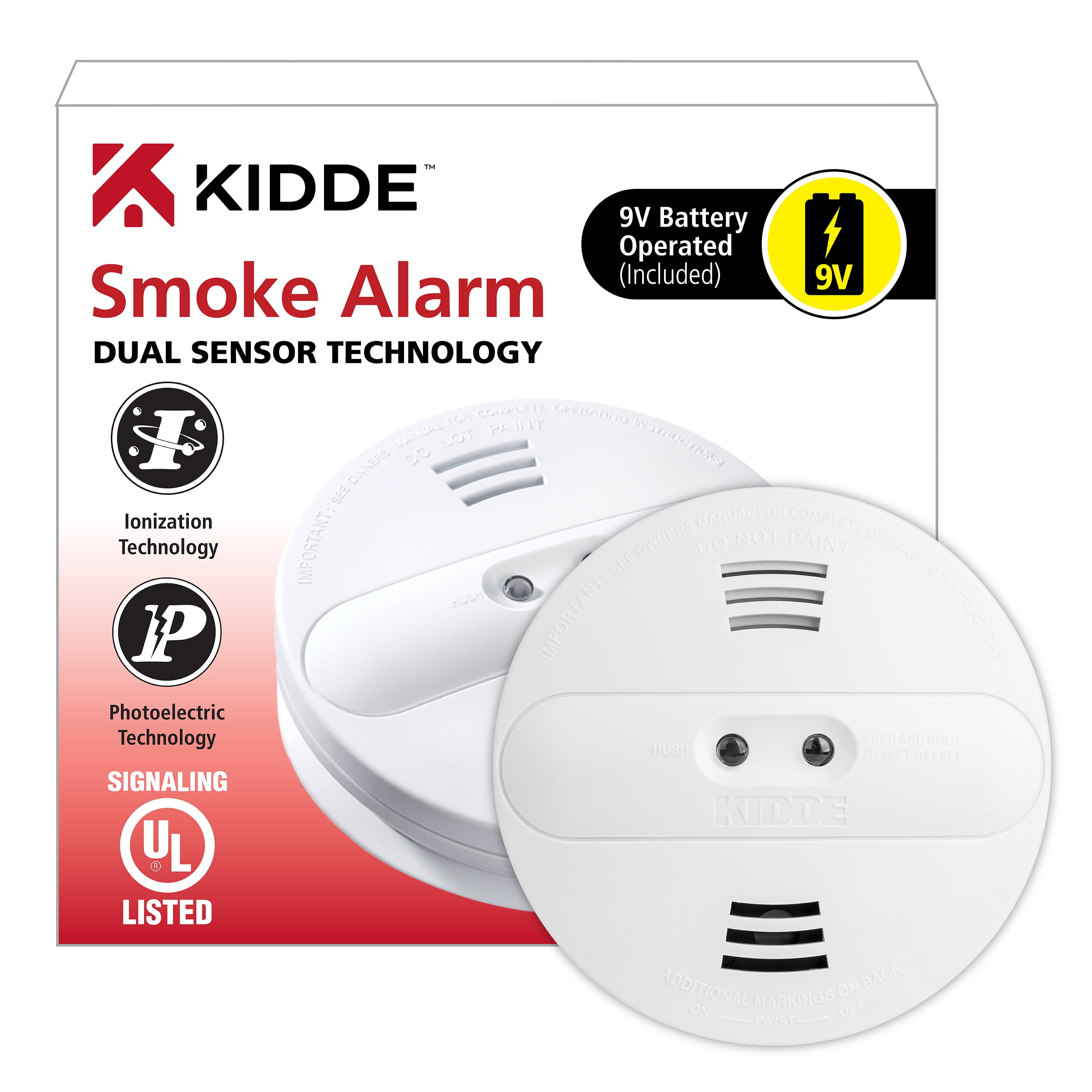 Kidde Dual Sensor Smoke Alarm, 85 Decibels, KIDDE