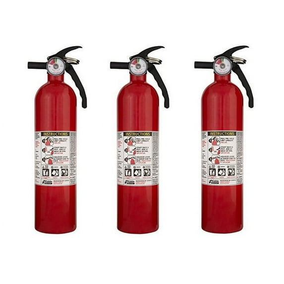 Kidde FA110 Multi Purpose Fire Extinguisher 1A10BC, 3 Pack