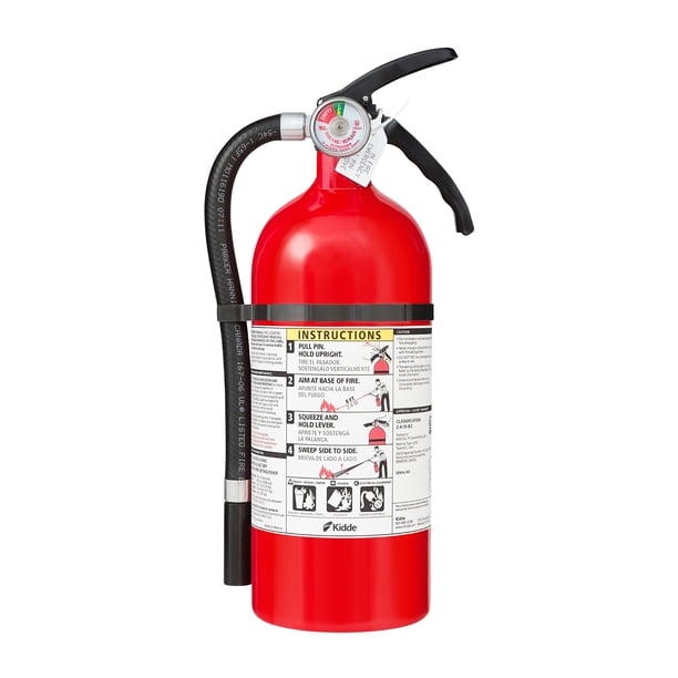 Kidde Fire Extinguisher General Use, Dry Chemical Extinguishing Agent, UL 2-A:10-B:C, with Wall Mount - supplies for professional services and trades